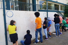 Bringing vibrant life to schools in Beirut one brushstroke at a time