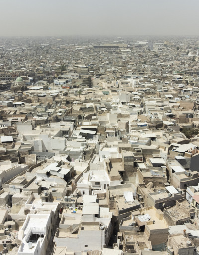 Aerial view of Mosul Old City