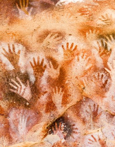 Famous paintings of hands Cueva de las Manos. Santa Cruz, Argentina