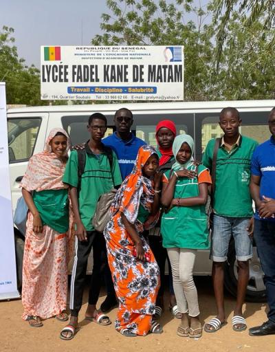 Dakar students at the STEM awareness-raising campaign