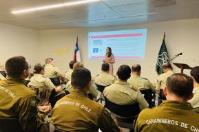 The UNESCO conducts pilot training for Chilean Carabineros on promoting freedom of expression and journalists' safety