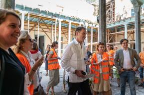 A delegation from the European Union visits in Havana the future regional training centre for heritage restoration in the Caribbean 