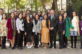 UNESCO Goodwill Ambassador, Yalitza Aparicio, meets with Mexico’s Field Office members