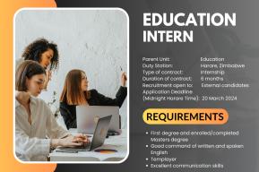 Job Title: Education Sector Intern