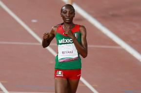 Risper Biyaki, a star in track and field, and her steeplechase race against racism