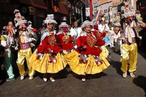 The festival of the Santísima Trinidad del Señor Jesús del Gran Poder in the city of La Paz