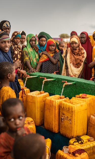 Women collecting water, Somalia
